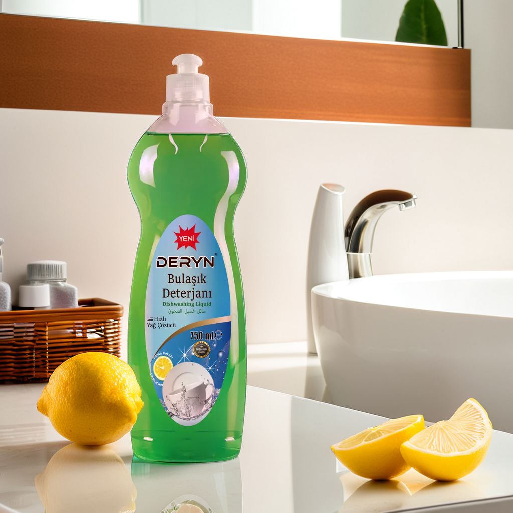 Deryn bulaşık deterjanı 750ml - Limonlu formül
